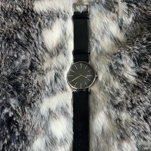 Skagen Denmark Men’s Watch with Leather Wristband